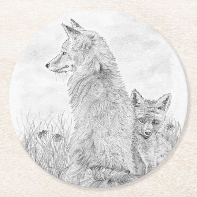 Dessous De Verre Rond Vixen avec kit (Devant)
