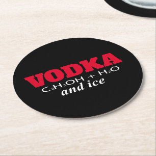 Dessous De Verre Rond Vodka et glace