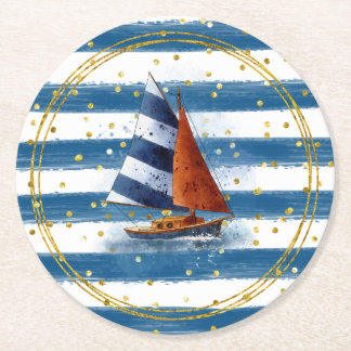 Dessous De Verre Rond Voilier nautique