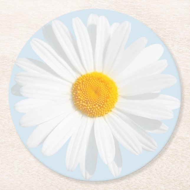 Dessous De Verre Rond White (Devant)