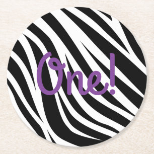 Dessous De Verre Rond Wild One Cute Safari 1er Anniversaire Thème de fêt