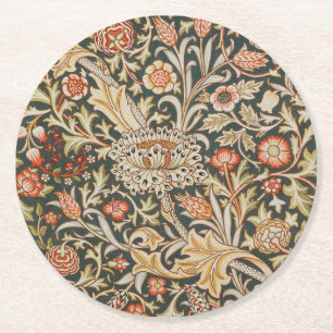 Dessous De Verre Rond William Morris Trent Garden Fleur Classique Botani