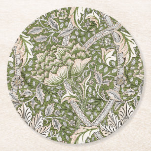 Dessous De Verre Rond william morris windrush fleurs florales classique