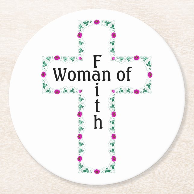 Dessous De Verre Rond Woman of faith (Devant)