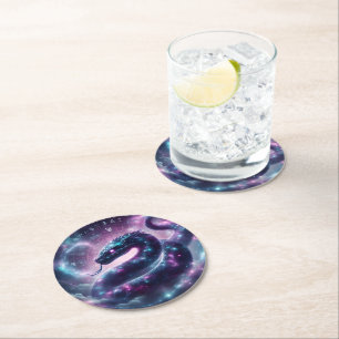 Dessous De Verre Rond Zodiaque Galaxie Astrologie Serpent Cosmique