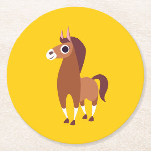 Dessous De Verre Rond Zora le cheval