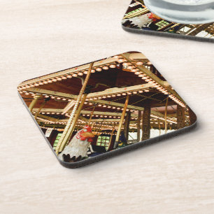 Dessous-de-verre Rooster du carrousel rétro