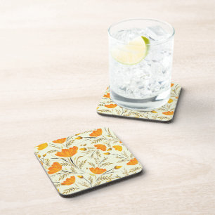 Dessous-de-verre Rose jaune