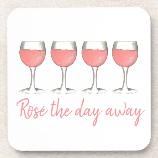 Dessous-de-verre Rosé Le Jour D'Ailleurs Vin Rose Verre (Devant)