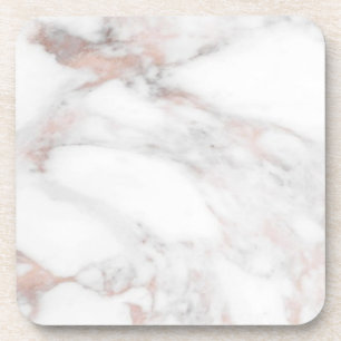 Dessous-de-verre Rose personnalisé Marbre Or Modèle tendance Élégan