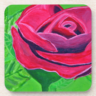 Dessous-de-verre Rose rouge