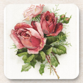 Dessous-de-verre Roses d'antiquités vintages