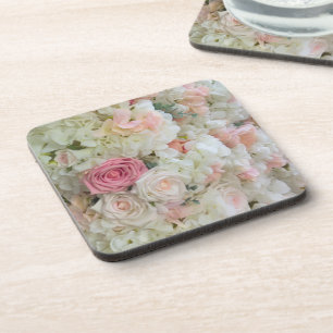 Dessous-de-verre Roses roses et blanches