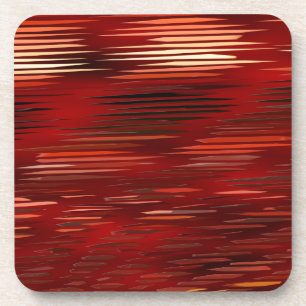 Dessous-de-verre rouge 1 de motif créé par Christine Bässler