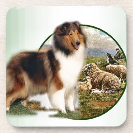 Dessous-de-verre Rough Collie Keeper of the Sheep