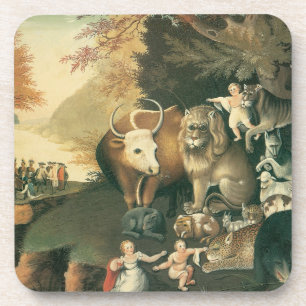 Dessous-de-verre Royaume Pacifique par Edward Hicks Art Populaire V