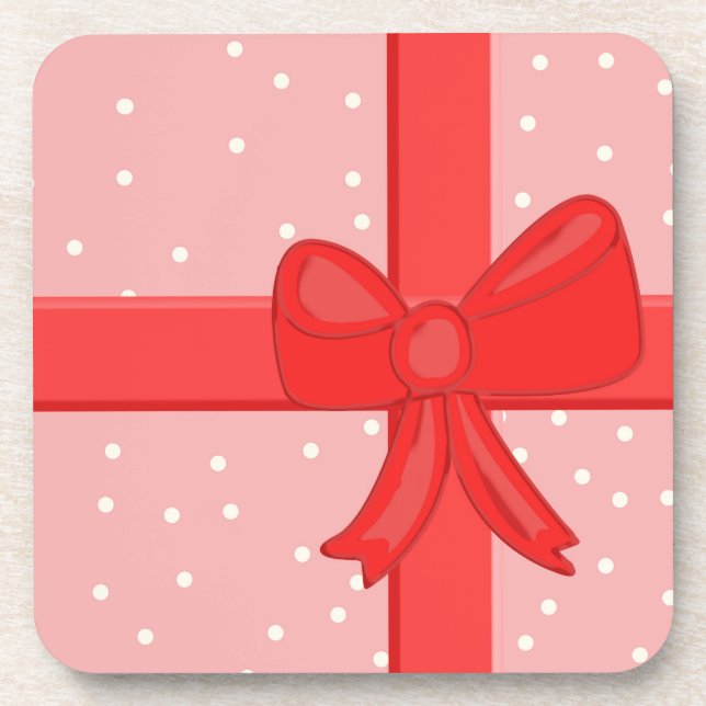 Dessous-de-verre ruban d'emballage cadeau (Devant)