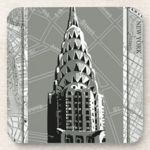 Dessous-de-verre Rues de New York avec l'Empire State Building