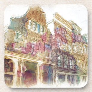 Dessous-de-verre Rues de vieil Amsterdam