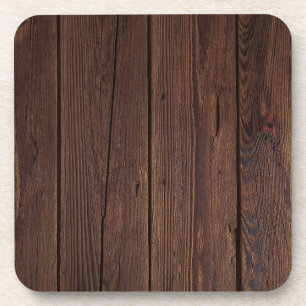 Dessous-de-verre Rustic Dark Brown Wood Wooden Fence Country Style