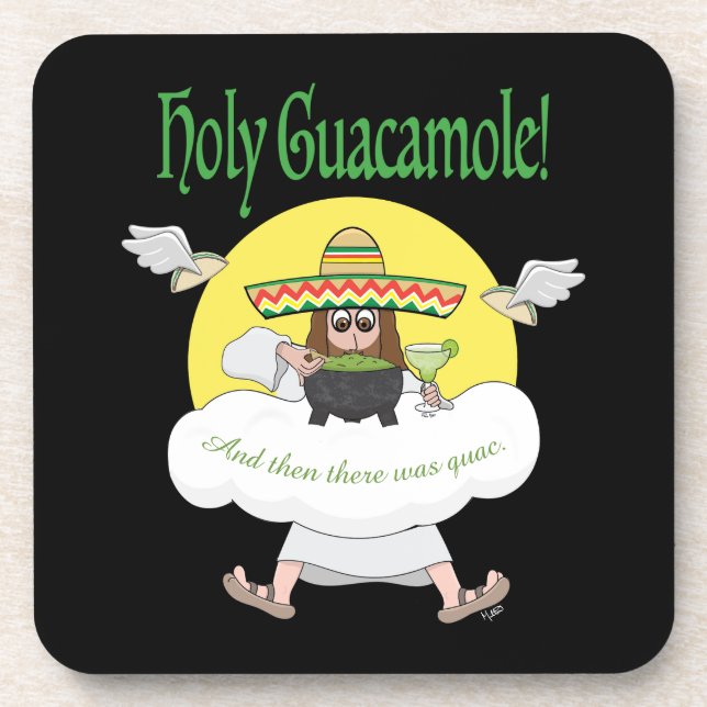 Dessous-de-verre Saint-Guacamole Beverage Coaster (Devant)
