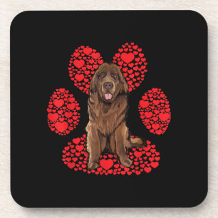 Dessous-de-verre Saint Valentin Nouveau chien amour paon cadeau