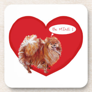 Dessous-de-verre Saint-Valentin spitz nain