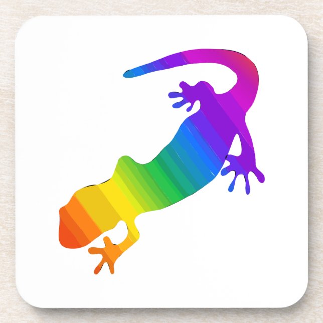 Dessous-de-verre Salamandre striée arc-en-ciel (Devant)