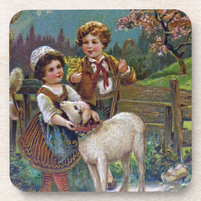 Dessous-de-verre Salutations de Pâques 1908 (Devant)