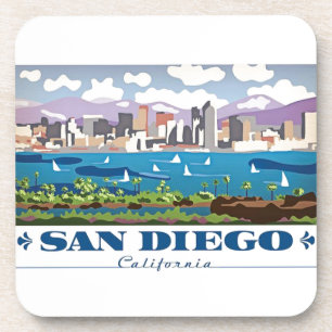 Dessous-de-verre San Diego Skyline