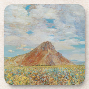 Dessous-de-verre Sand Springs Butte par Childe Hassam, Art ancien