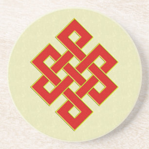 Dessous de verre sans fin de noeud