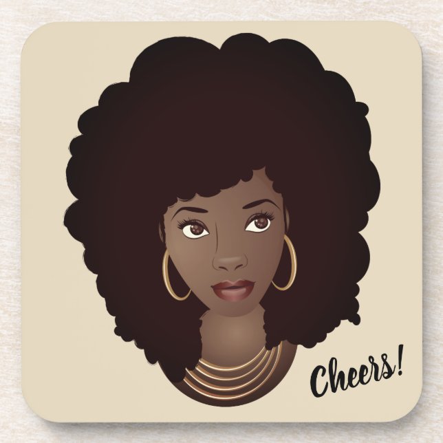 Dessous-de-verre Santé! | beauté afro-américaine (Devant)