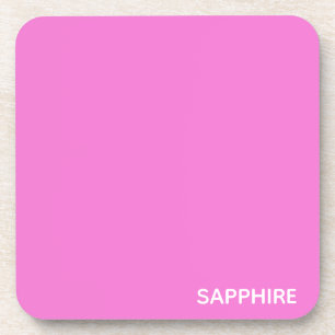 Dessous-de-verre Sapphire pink colour