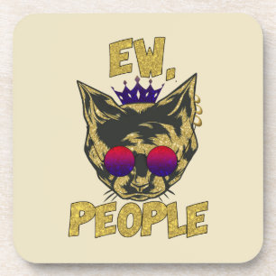 Dessous-de-verre Sassy Royal Chat - "Ew. Personnes" Drôle Amoureux