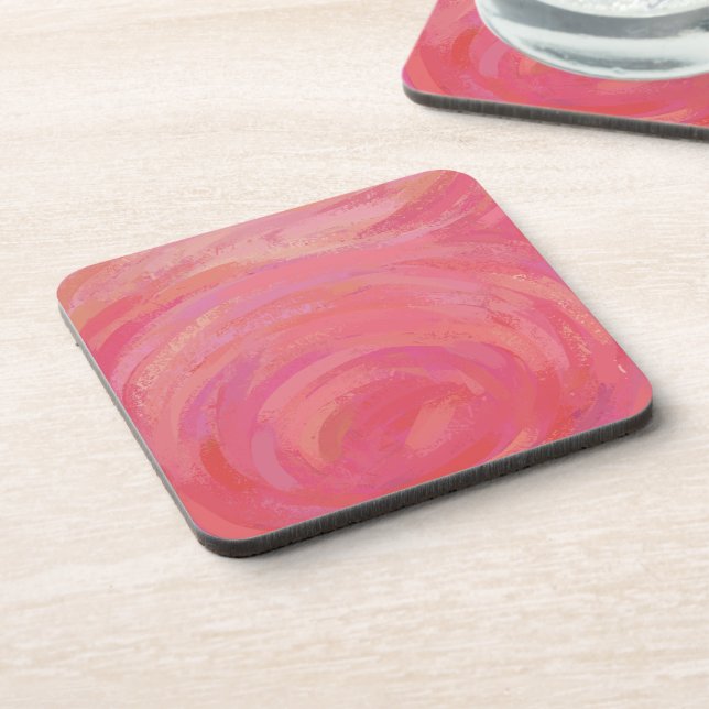 Dessous-de-verre Saumon Swirl (Côté gauche)