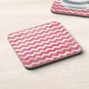 Dessous-de-verre Saumon Swirl Chevron Motif