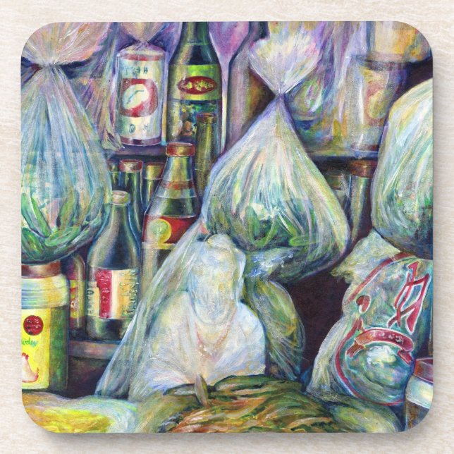 Dessous-de-verre Saveurs séchées à Singapour (Devant)