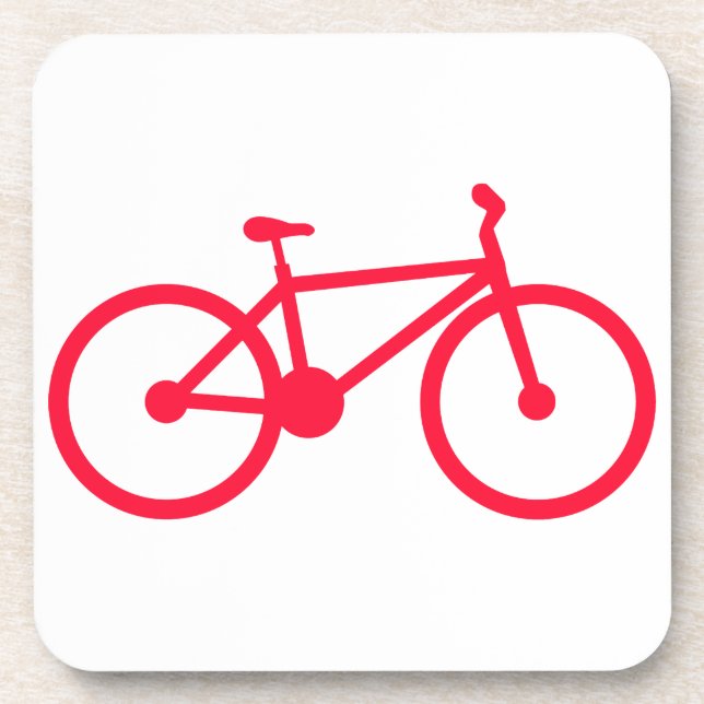 Dessous-de-verre Scarlet rouge bicycle (Devant)