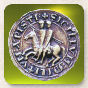 Dessous-de-verre SCEAU DES CHEVALIERS MODÈLE JEU jaune