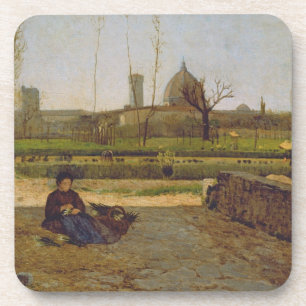 Dessous-de-verre Scène quotidienne, près de Florence, c.1865