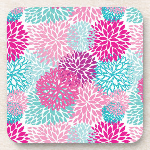 Dessous-de-verre Schéma floral lumineux 2