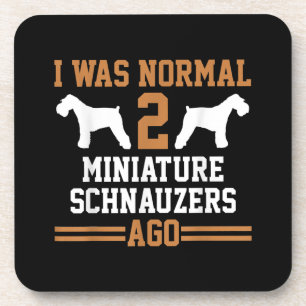 Dessous-de-verre Schnauzer Miniature Chien 2 École d'entraînement d