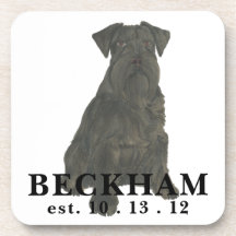 Schnauzer noir personnalisé