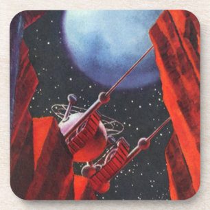 Dessous-de-verre Science-fiction vintage, Canyon Space Moon Rover