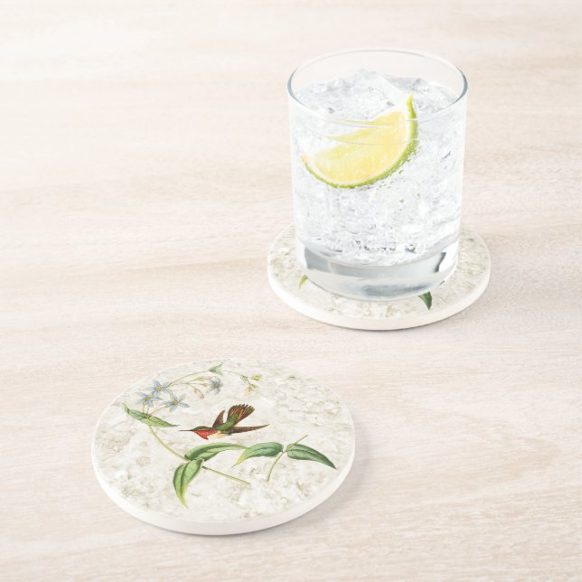 Dessous de verre Scintillant de grès de colibri (Côté)