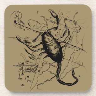 Dessous-de-verre Scorpio Constellation Hevelius circa 1690 Vintage