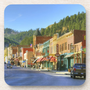 Dessous-de-verre SD, Deadwood, ville minière aurifère historique