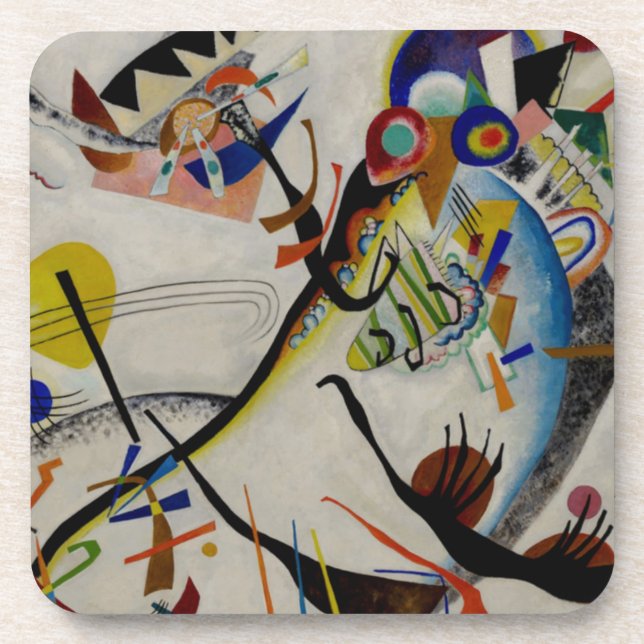 Dessous-de-verre Segment bleu Kandinsky (Devant)