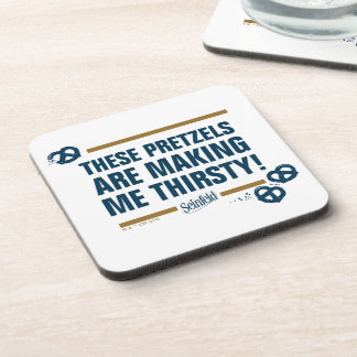 Dessous-de-verre Seinfeld | Graphique de typographie "Ces Pretzels"
